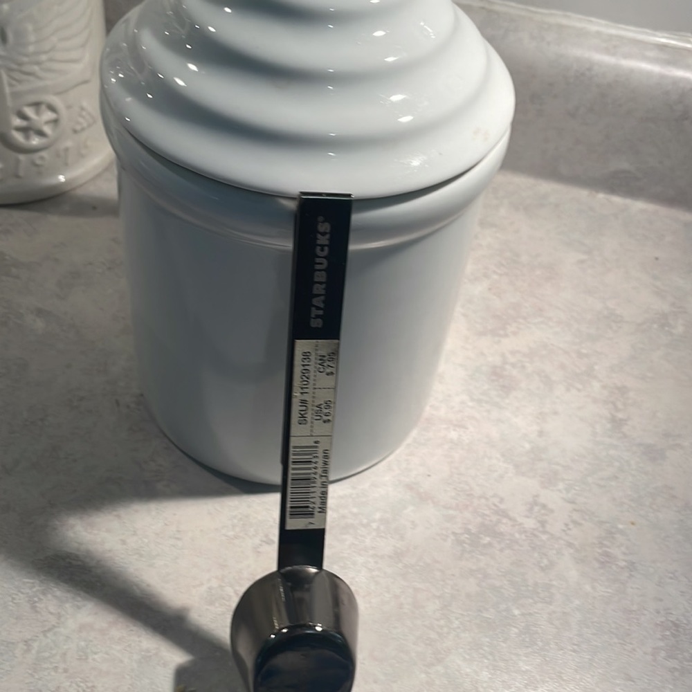 Starbucks ceramic container & scooper - Picture 2 of 8